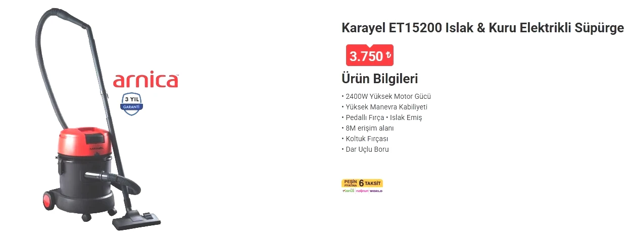 BUGÜN BİM’E ARNİCA ISLAK&KURU ELEKTRİKLİ SÜPÜRGE GELİYOR! (BİM 16-22 AĞUSTOS) - Sayfa 3