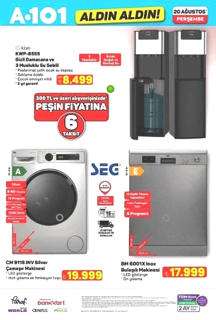 GÜNCEL A101 AKTÜEL KATALOG YENİ ÜRÜNLER: 20 Ağustosta satışta A101de bu hafta hangi ürünler indirime girecek A101 yeni katalog
